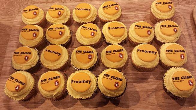 Cupcakes to publicise The Climb  Chris Froome's autobiography.