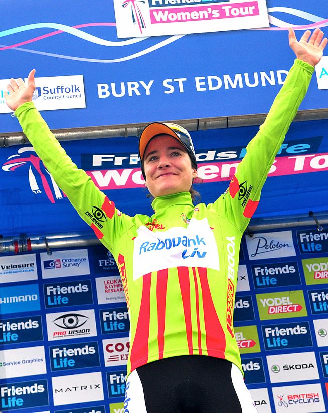 Marianne Vos claimed three successive stages to win the first Women's Tour.