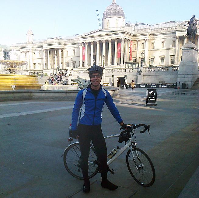 The starting point  Trafalgar Square in London