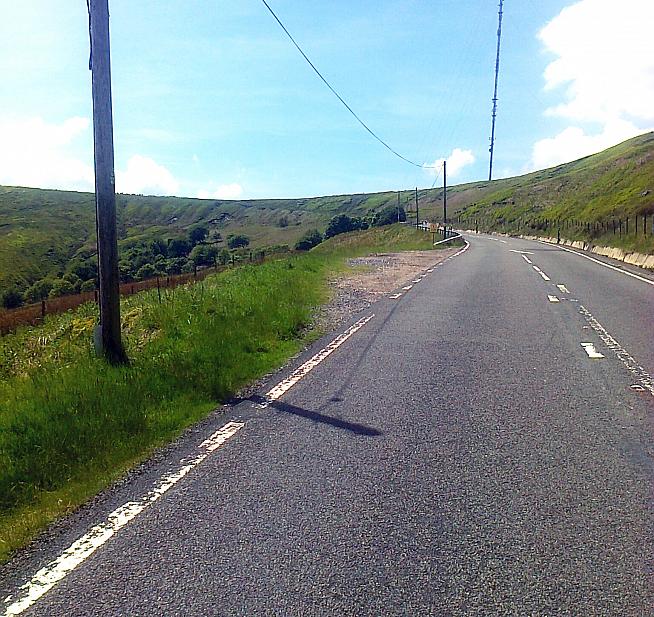 Approaching the top on Holme Moss.