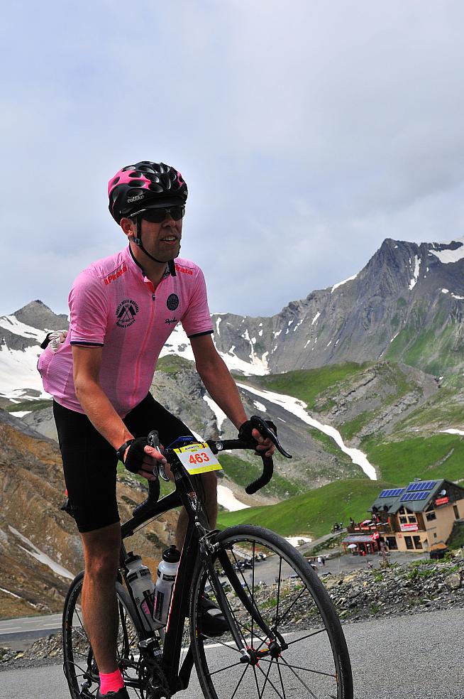 Wearing the Mixino during the 2014 Marmotte.