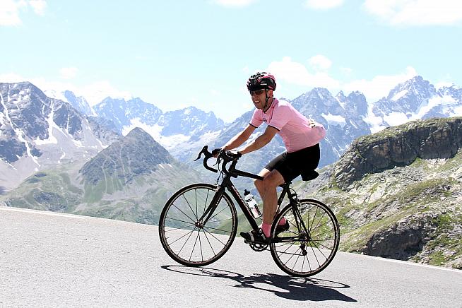 Sportive publisher Joe tackling the Galibier on the 2014 Marmotte.