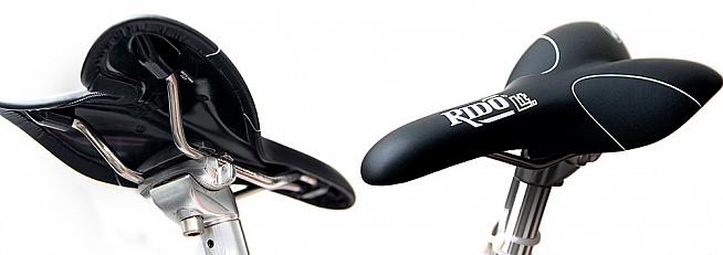 The RLt's unique design redirects pressure and is claimed to help riders maintain optimum pedalling position.