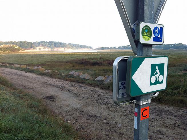 The Tour de Manche route is signposted virtually all the way.