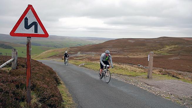 I don't think those signs mean you're supposed to zig-zag across the road... Photo: UK Cycling Events
