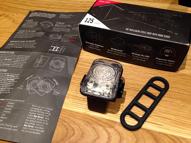 See.Sense comes with two rubber mounting straps and an instruction sheet to help you communicate with your light.