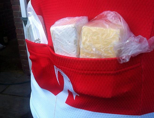 Say cheese. Three rear pockets leave ample room for essential dairy products.