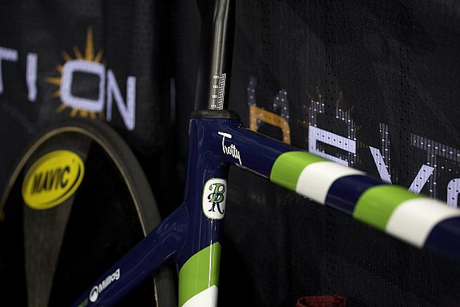 Laura Trott's bike. Photo: Toby Andrew