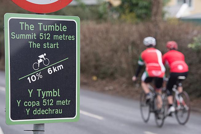 Riders on the new 110km route can skip the Tumble climb.