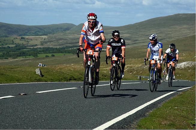 Rhigos follows soon after Bwlch and is another long uphill slog. Photo: Sportcam