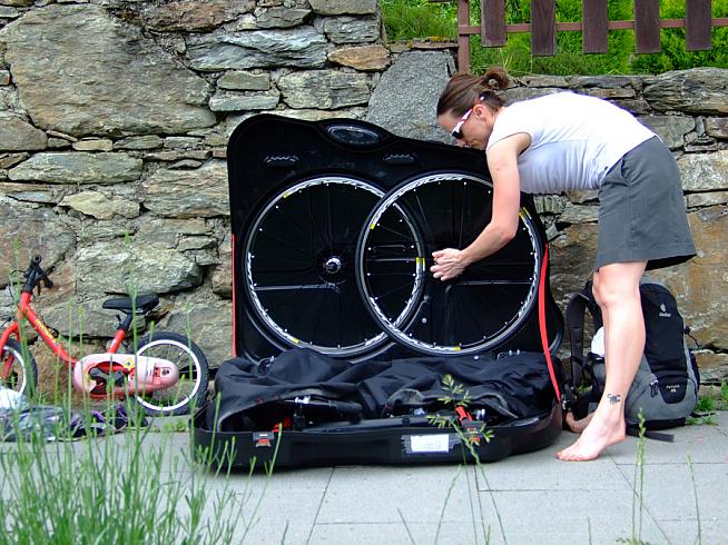 Unpacking the bike...