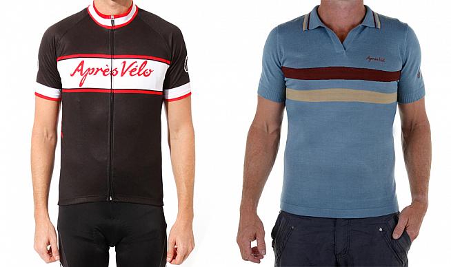 Contemporary fabrics and race fit  or classic wool - whatever your preference  Après Velo have it covered.