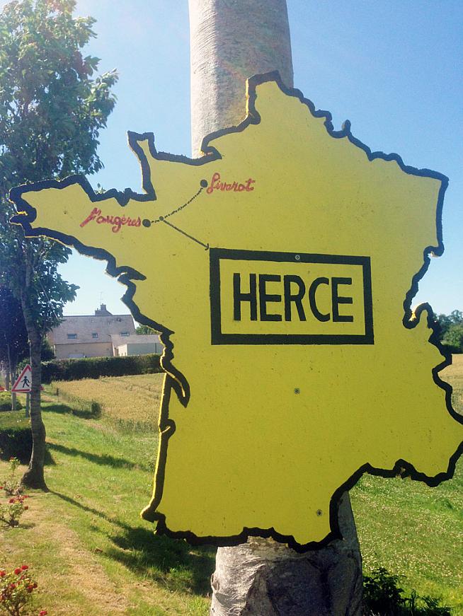 Herce is a small town near the finish of Stage 7 of this year's Tour.