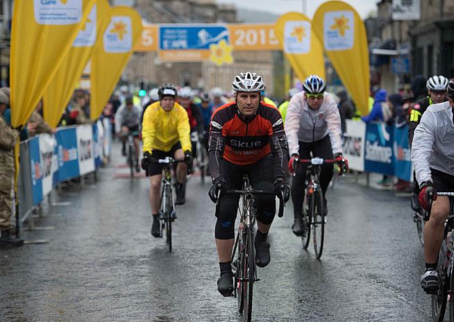 5000 cyclists flock to Pitlochry each year for the Marie Curie Etape Caledonia.