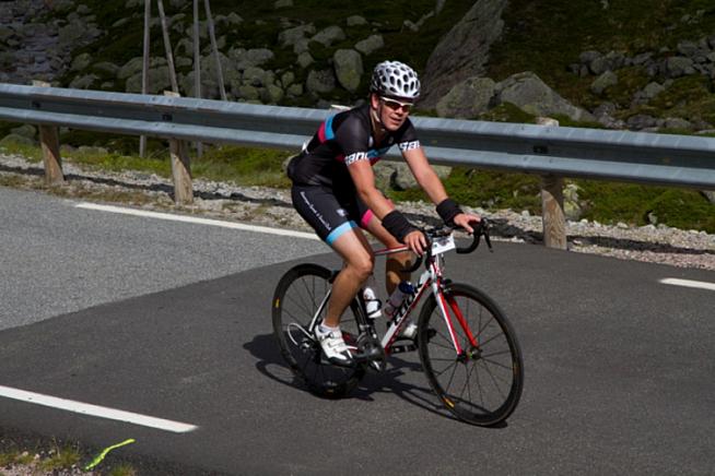 A fattie dying at the top of the climb.