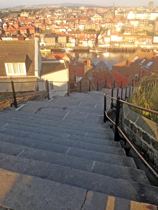 The famous Whitby steps that gave the Yorkshire 199 its name.