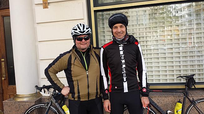 Alex Kabanovsky (left) and Ilya Korobkov set up Aspire Cycling when they moved from Moscow to Berlin.