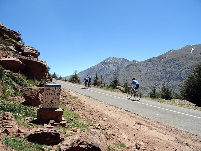 Under African skies... The Marrakech Atlas Etape packs in over 2000m of cimbing.