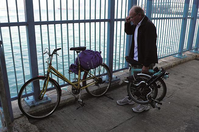 Heinz swapped his full size bike for a Brompton 5 years ago.