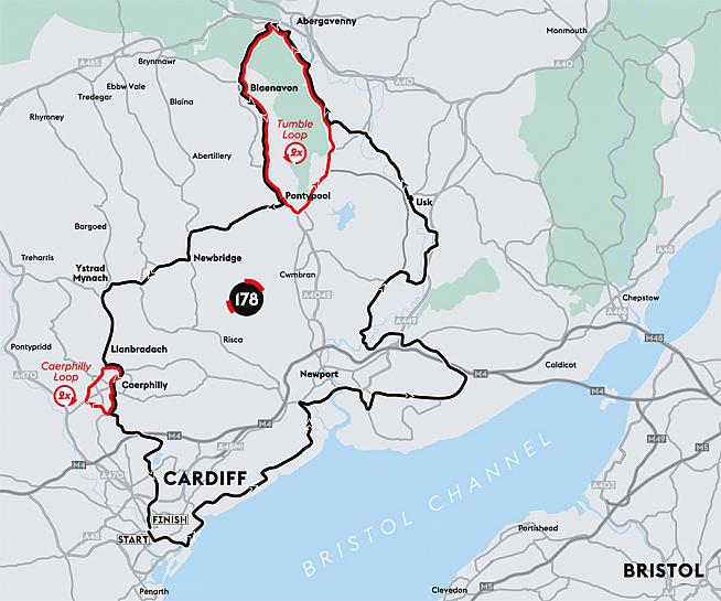 The pros ride the same course but get a second crack at Caerphilly and The Tumble.