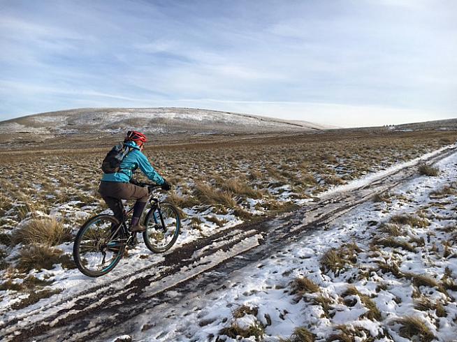 The Pentland Hills provide offroad training when the weather is just too icy for road cycling.