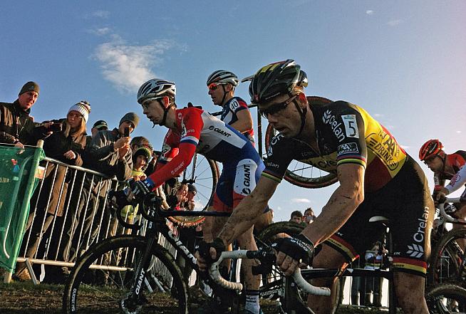 Sven and rival Lars Van der Haar - who is young enough to be his son.