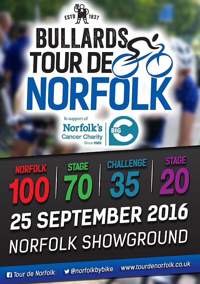 The inaugural Tour de Norfolk takes place on 25 September 2016.