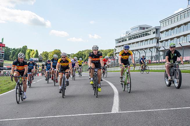 Riders line up for Revolve24 which this year sees a sportive added to the programme of events. Photo: Joolze Dymond