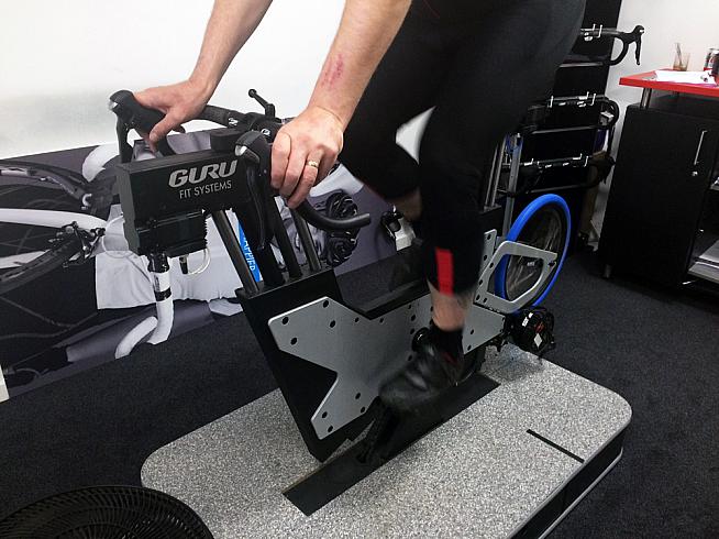 The GURU Bike Fit system uses a test rig that can be automatically adjusted in use to obtain optimal position.