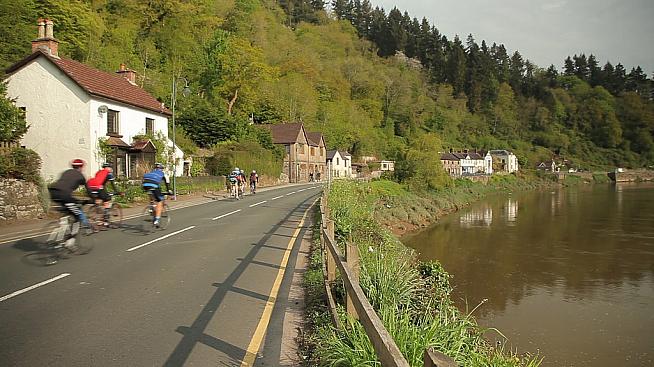Riders are treated to the picturesque scenery of the Wye Valley. Photo: UKCE