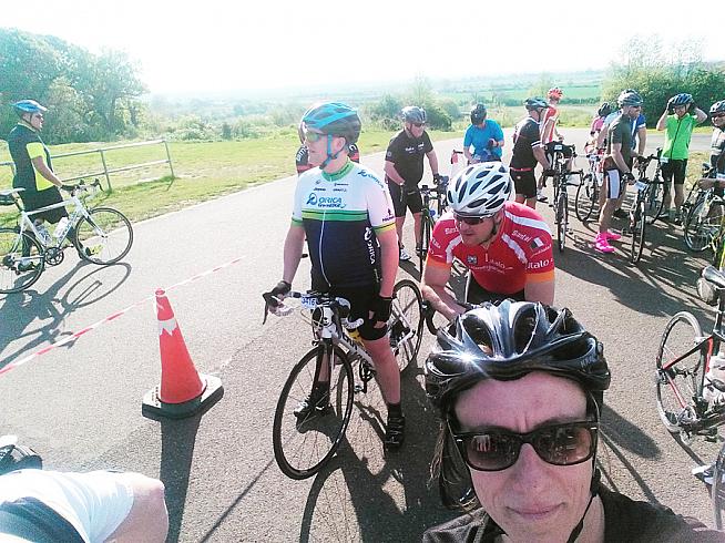 Start line selfie - just 110 miles to go!