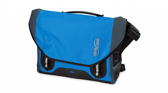 The Urban Shoulder Bag from SealLine is a waterproof courier-style bag designed for cycling commuters.