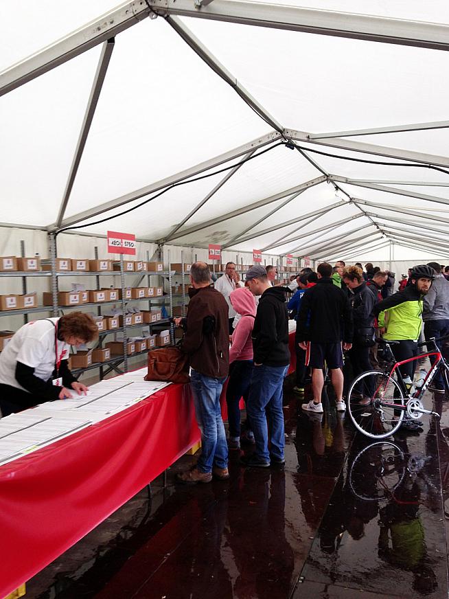 Registration at event HQ in Cardiff city centre.