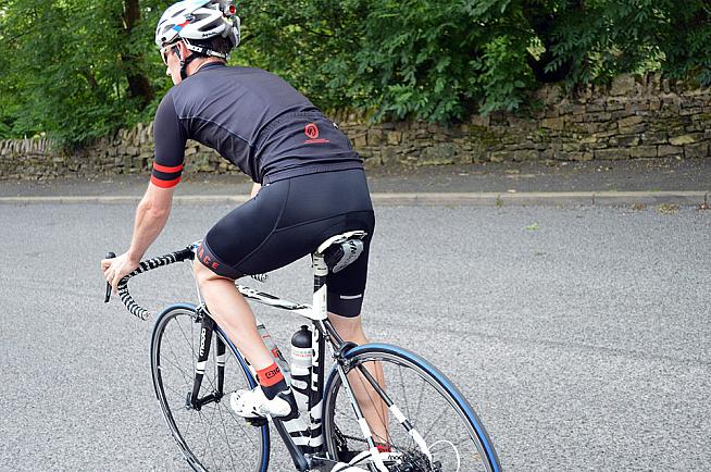 Red white store bib shorts review