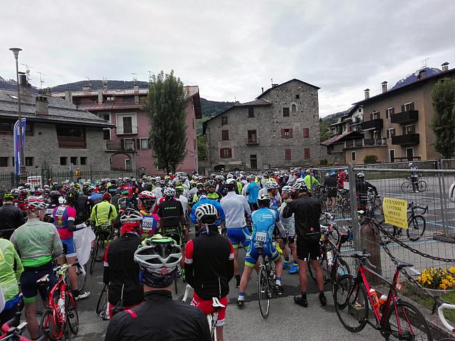 At the start line in Bormio.
