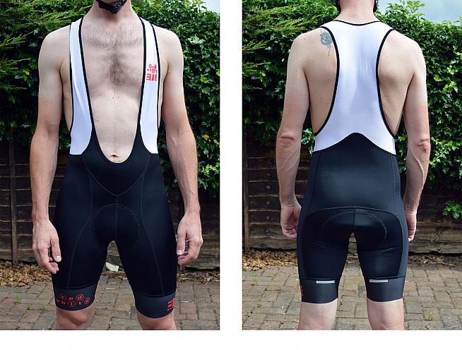 red white bib shorts review