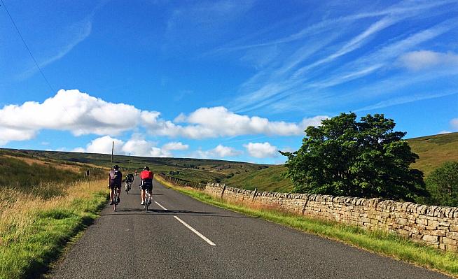 Empty roads mean you can focus properly on the pain of those hills. Photo: Olly Townsend