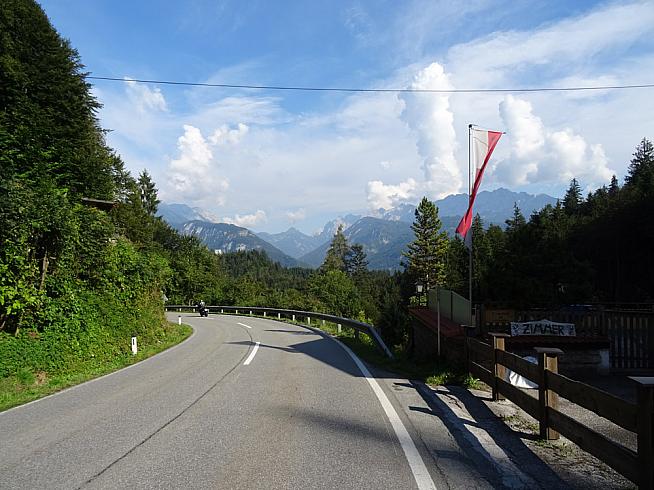 The two routes take riders through beautiful Tyrolean mountain scenery.
