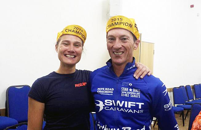 2015 National 12hr Time Trial champs Jasmijn Muller and Rob Townsend.