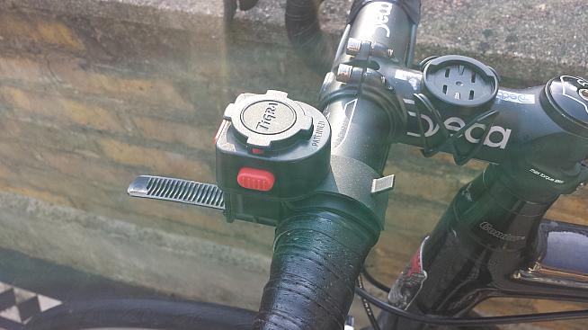 It's quick and easy to put the mount onto the handlebars