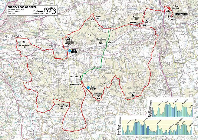 It only looks flat on paper. Route map for the Legs of Steel sportive.