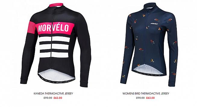 Morvelo - less money with a 30% discount on these jerseys.