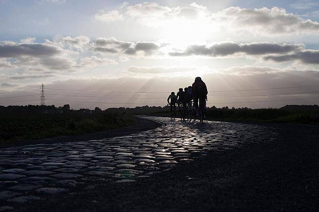 Wet cobbles can affect race winning times. Just saying.