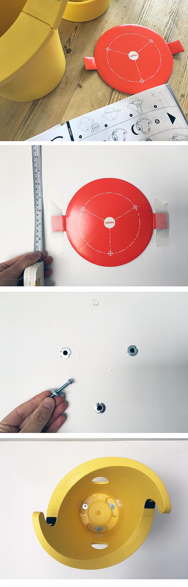 Fitting is simple using three mounting points.