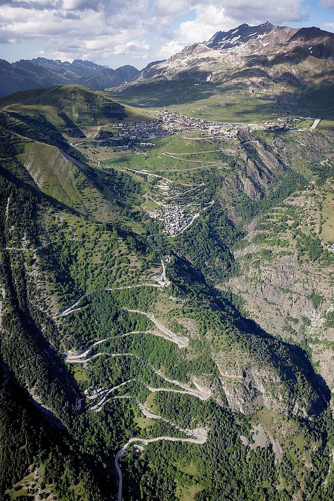 Count 'em... Schleck will join riders tackling the 21 bends of Alpe d'Huez this July.