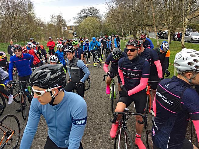 Startline nerves for the Ronde van Calderdale.