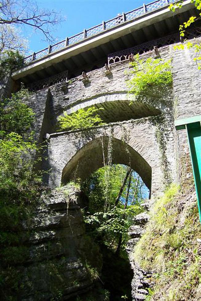 The three bridges of Devil's Bridge in Ceredigion. Photo: Alex Liivet.