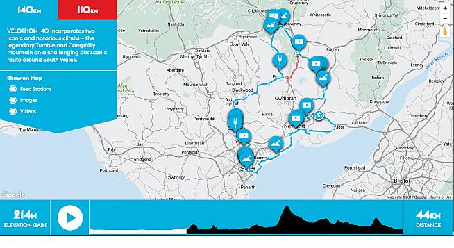 Take a virtual tour of the Velothon Wales course with the new interactive map.