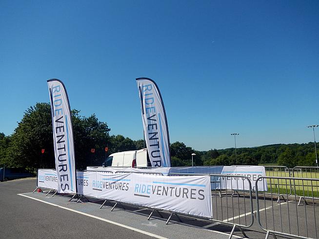 Build it and they will come... The start pen for the Devil Ride Sportive.