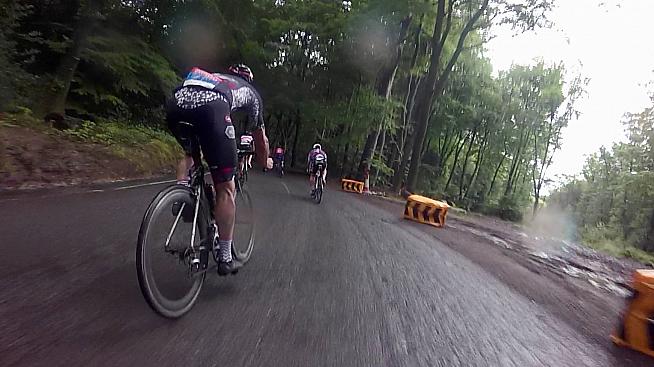 Damp descent of Leith Hill.